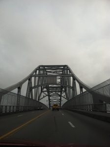 The bridge to the Cape the day before.  The conditions were perfect for the race the next day.
