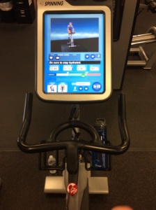 Cycling class at the gym!