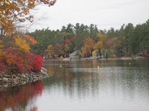 From my favorite place in the world especially during the fall.  The family lake house.
